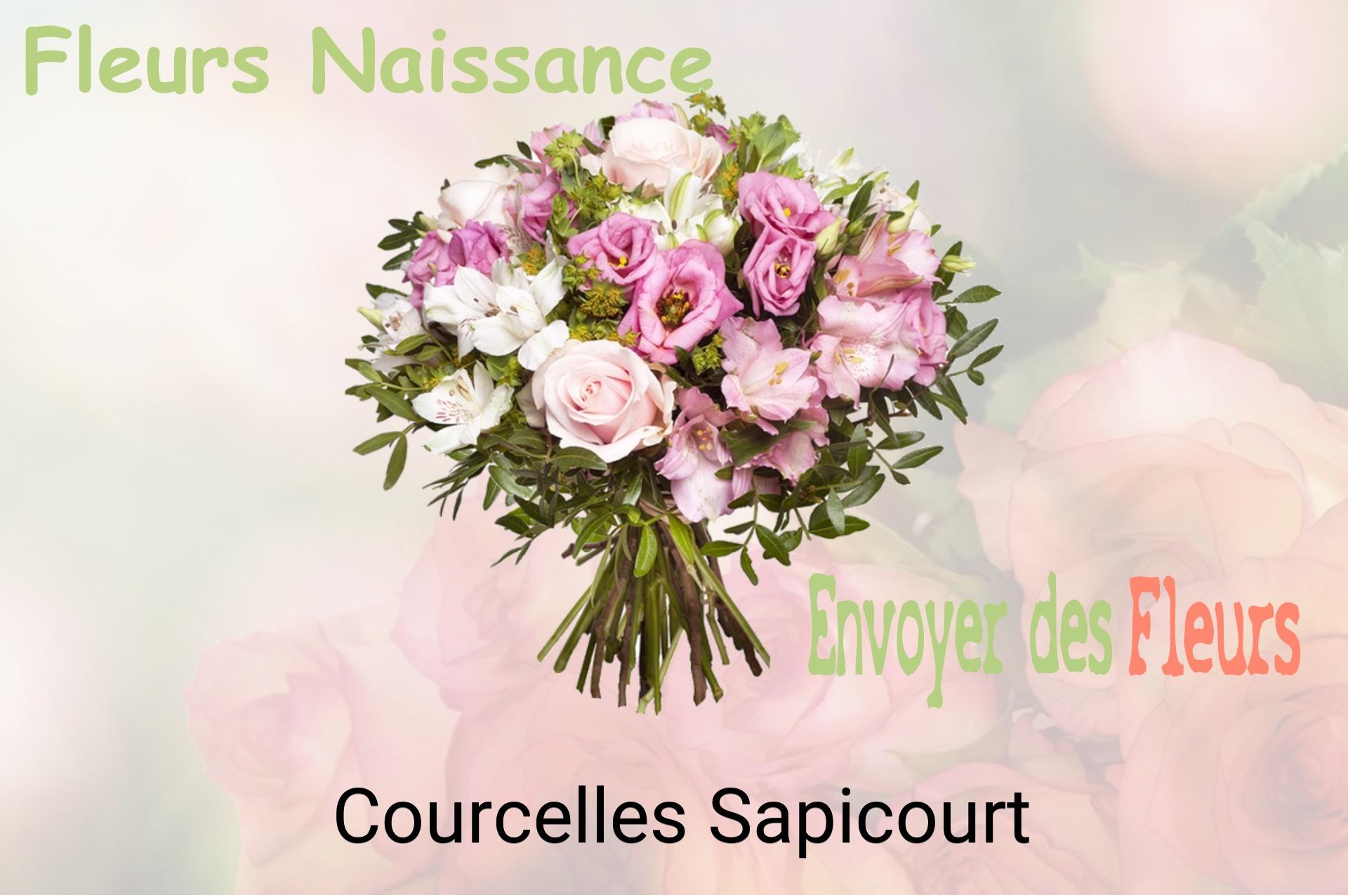 Bouquet de fleurs de naissance livré à Courcelles-Sapicourt